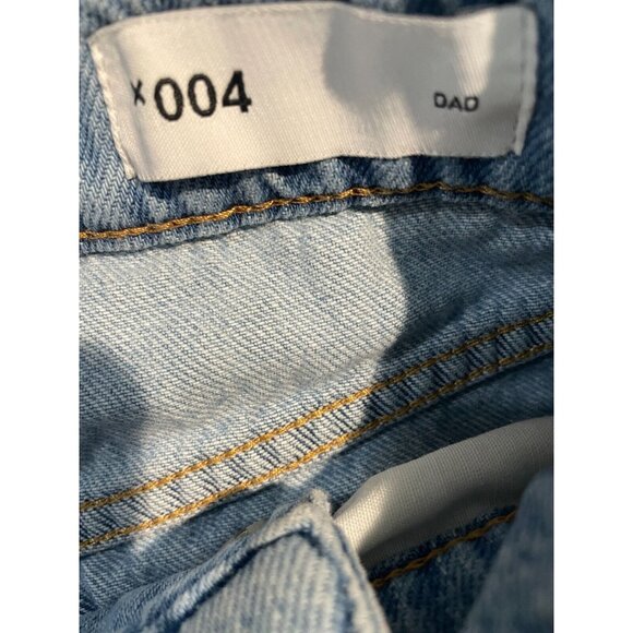 COLLUSION x004 Stepped Waistband Dad Jeans in Blue Light Size 28/26 Petite - Picture 13 of 16